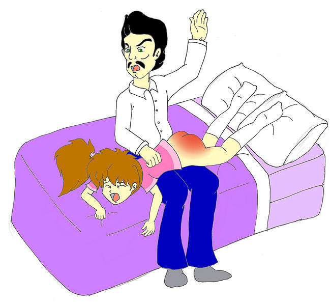 File:Mishi spanked by Uncle Bill colored.jpg