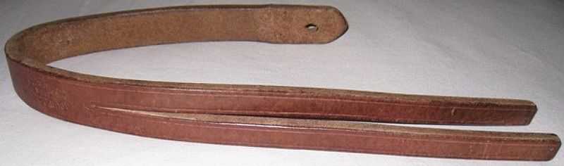 A tawse like this requires thick leather such as the one also used in drive belts.