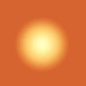 Example of a circular gradient created with a gradient tool.