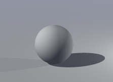 The gradient on the ball is rendered by the 3D software.
