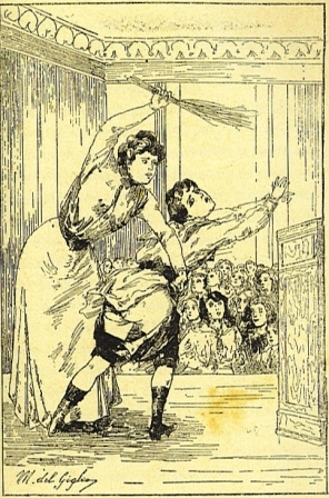 Illustration from Le Pensionnat du Fouet (M. del Giglio, 1909).