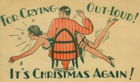 Christmas postcard, circa 1920s.