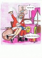 Modern Santa Claus spanking cartoon by Dave Ell.