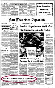 SF Chronicle Front Page