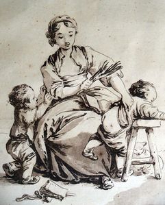La maîtresse d'école (The schoolmistress), 1769