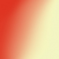 Example of a gradient created by smudging two colors with a blurred brush.