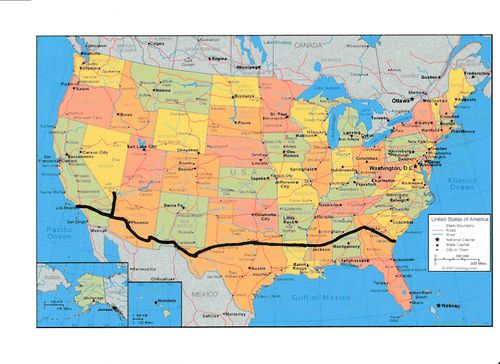 Proposed pipe line map