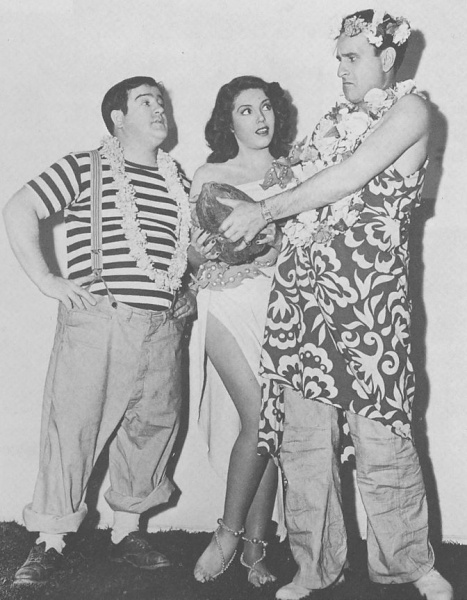 Nan Wynn with Aboott and Costello in Pardon My Sarong