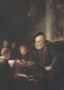 The Schoolmaster, Gerrit Dou (1645).