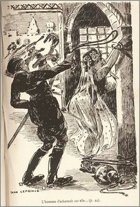 Illustration from Lise fessée by Jean Leprince (1910)
