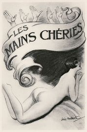 /F spanking illustration from Les Mains chéries (1927).