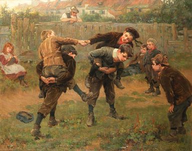 Ralph Hedley]] The Tournament (1898) Children adapting a courtly entertainment