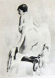 /f illustration from Édith préceptrice (1930, posthumously).