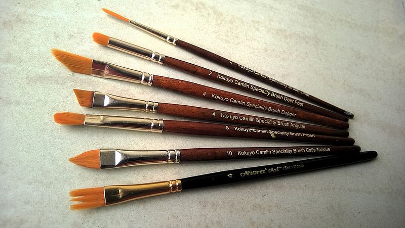 File:Painting brushes.jpg