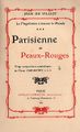Title page of Parisienne et Peaux-Rouges