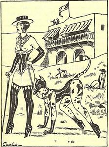 Carlo illustration for Despotisme Féminin (1934).
