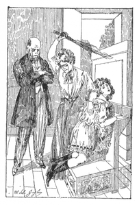 F/f illustration for the novel La Pensionnat du Fouet (1909).