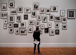 An exhibit of photographs