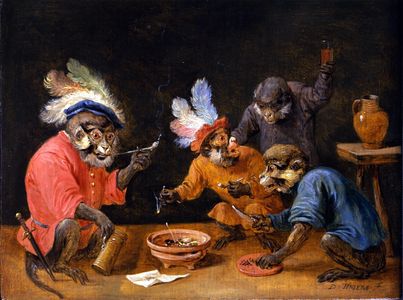 The Monkeys at School (17th century).
