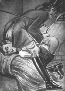 F/B or F/M spanking illustration