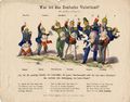 "Was ist das Deutsche Vaterland? (Ein unfehlbares Schlagwort.)" German political cartoon (3rd quarter of the 19th century).