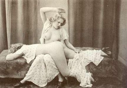 French photo from the Ostra Studio pajama series (c. 1930s).