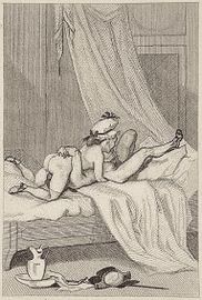 Illustration of the sex position "69", published in ‘‘Le Diable au Corps ‘‘ (1865).