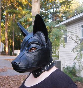 Bondage dog mask from Ukrainian Artisan "Bob Basset"