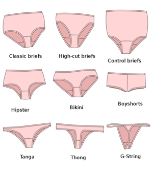 Various styles of Panties