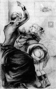 F/f spanking illustration by Jim Black (1935).