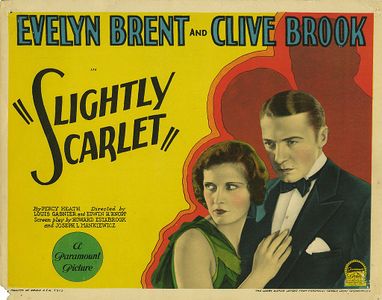 Lobby card for Slightly Scarlet (1930)