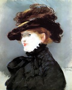 Méry Laurent with a black hat, 1882
