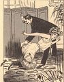 M/F spanking illustration by Pierre Guénolé (c. 1905).