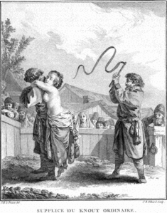 Supplice du knout ordinaire (c. 1765)