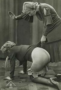 Classic on-all-fours image from French photographer Biederer Studio (c.1930s)