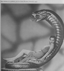 Publicity still from "Cobra Woman"